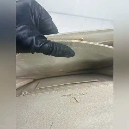 Valentino Garavani Vintage Leather Top Handle Bag with Gold-Tone Hardware