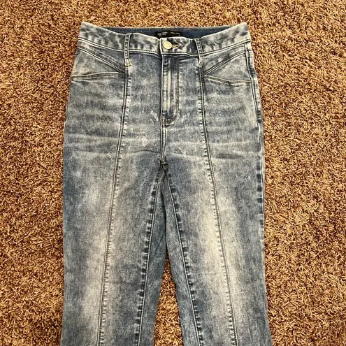 Simply Vera Vera Wang Seamed High-Waisted Skinny Ankle Jeans