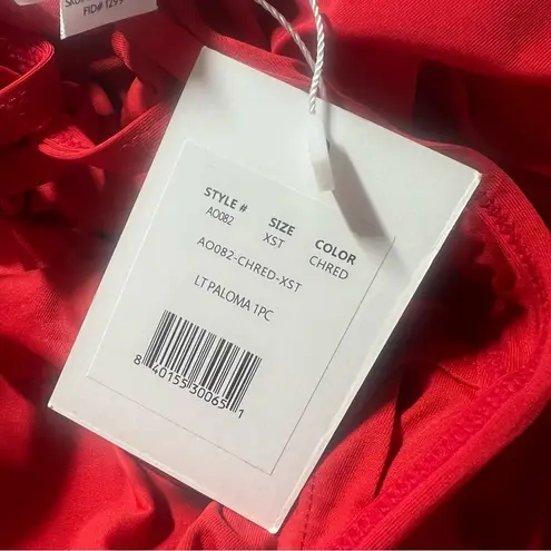 ANDIE NWT Swim The Paloma One Piece Swimsuit Flat Cherry Red Size XS TALL XST