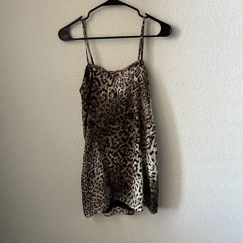 re:named  Dress Small Leopard Print Spaghetti Strap