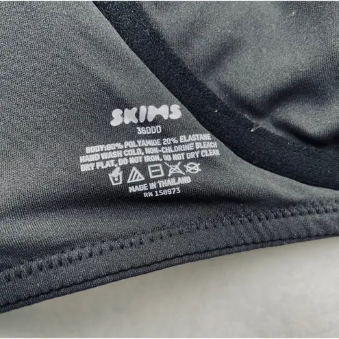 SKIMS Fits Everybody Unlined Demi Bra Onyx Black Size 36DDD (36F) NEW