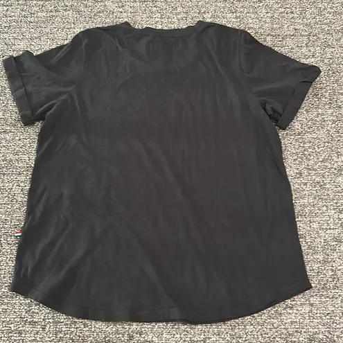 Sol Angeles NWT Love Plaid Rolled Crew Neck T Shirt Sz L