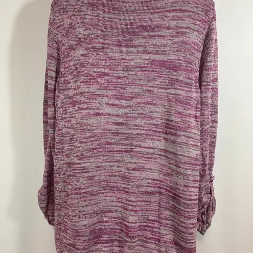 New Directions Woman Weekend V Neck Sweater Pink Size 2X
