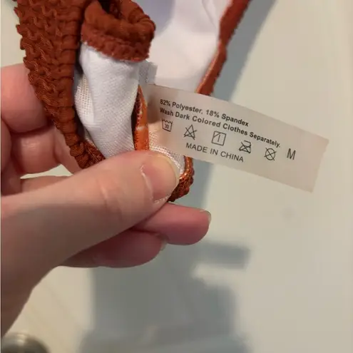 Cute rust color bikini top size M Orange Size M