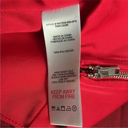 Jason Wu RED SATIN CORSET BUSTIER ADJUSTABLE STRAPS CROPPED TOP M