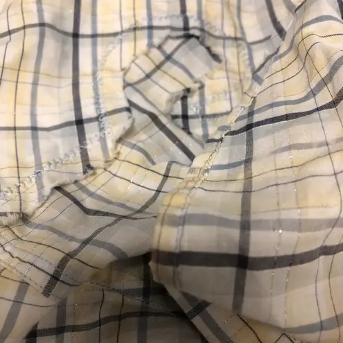 Ariat ‎ Women’s Western Snap Button Up Western Shirt Size L Plaid Yellow Blue - Image 9