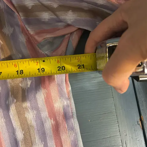 Evan Picone Vintage 1970’s/80’s Multicolor Striped Blouse | 12