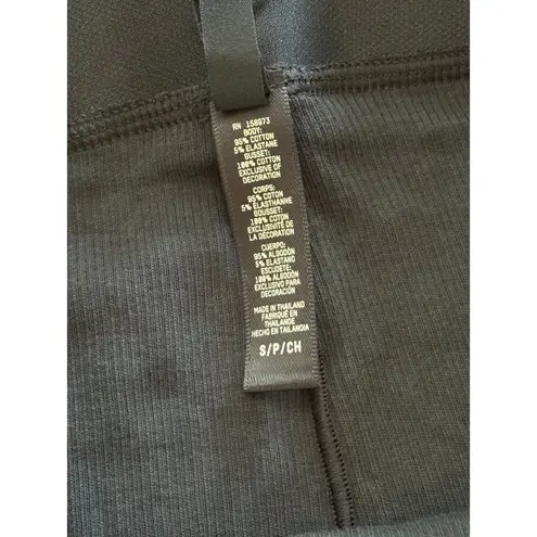 SKIMS Cotton Rib Boxer Soot Size Small