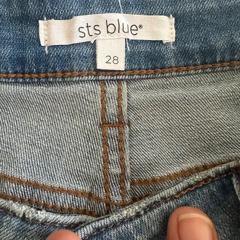 sts blue Denim Shorts Size 28 Frayed Hem High Rise Casual Cute