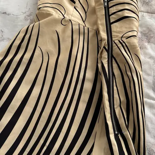 Moulinette Soeurs NWOT Anthropologie Strapless Black and Cream Dress, size 6