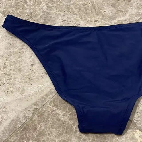 Cupshe  Navy Peyton Low Waisted Bikini Bottom NWT Small thumbnail 7