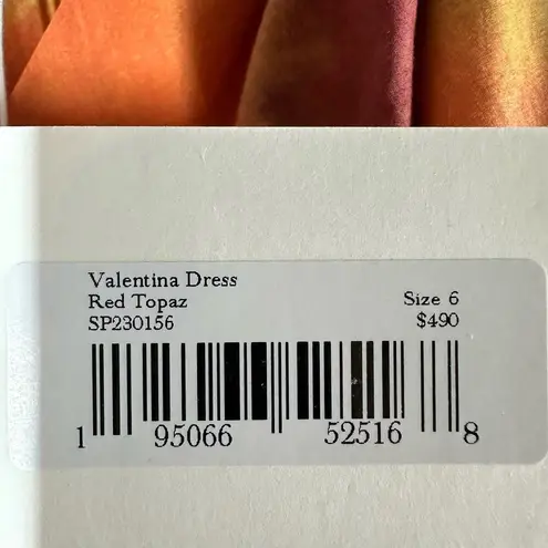 Ulla Johnson Valentina Braided Tie Belt Midi Dress in Red Topaz Size US 6