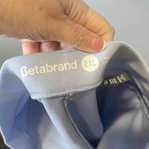 Betabrand Women’s Dress Yoga Pants Boot-Cut Classic W0104-COR Baby Blue 2XL