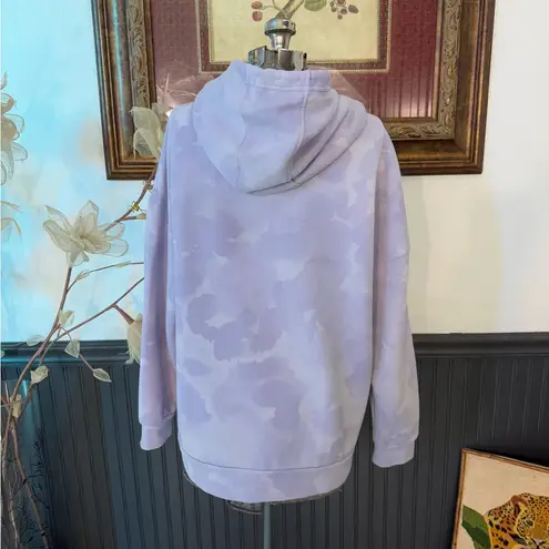Lazypants Lavender Camo Fleece Oversized Boyfriend Fit Hoodie ~ Size Large 🧡🍄 Purple