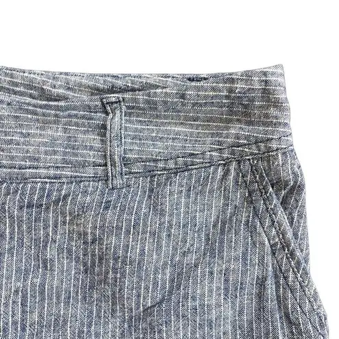 Apt. 9  torie size 10 striped linen blend women’s shorts