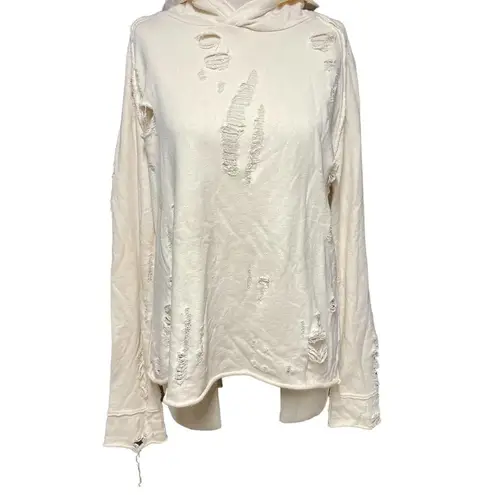 Generation Love Sierra Sweatshirt Hoodie White Cream Size Medium