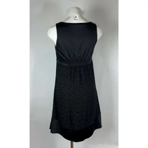 BCBG MAXAZRIA Black silk blend corset sleeveless sheath dress S Size 2