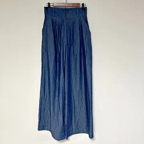 Eshakti Cotton Denim Palazzo Pants