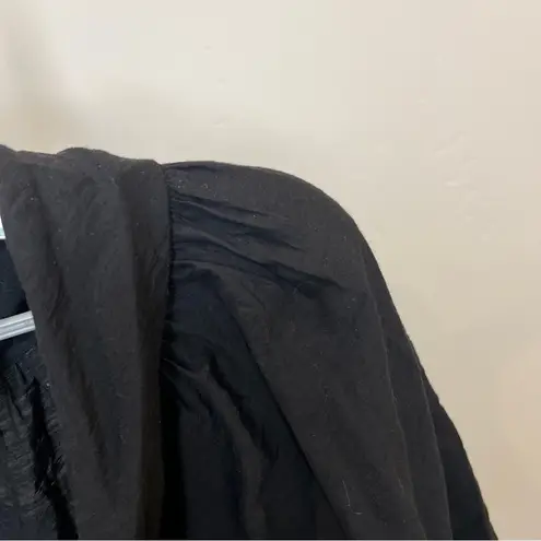 Vertigo Paris Black Blouse with Tie Detail Size Large