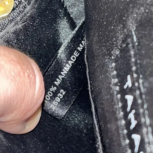 Tahari Crossbody Bag Flap Purse Pebbled Vegan Leather w Chainlink Strap Detail