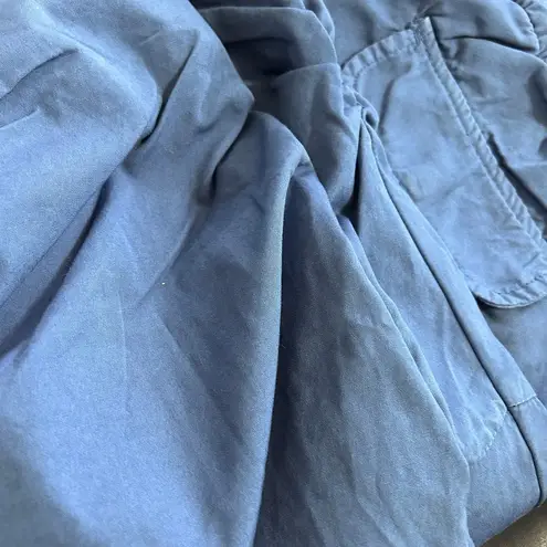 Free People New Light Parachute Pants Riverside Blue Size Small Oversized NWOT