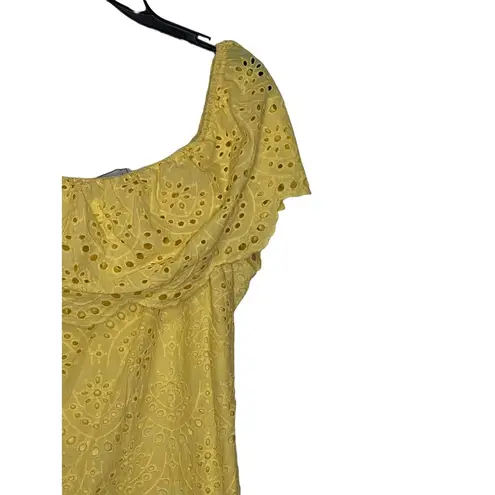 JHoward Women Dress Cotton Eyelet On Off Shoulder A