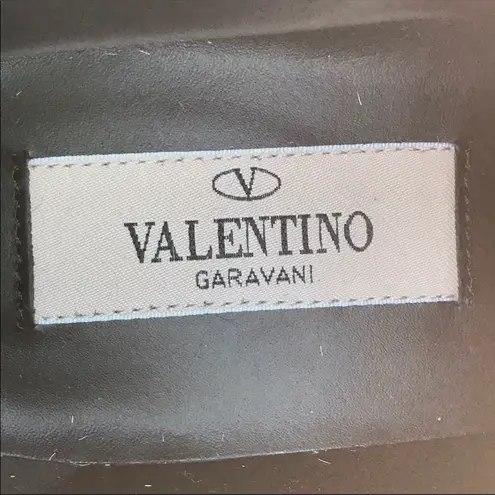 Valentino Garavani NEW Valentino women’s Twist-heel low fur silver ankle boots IT 35.5 US 5.5