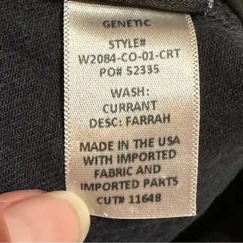 Genetic Denim Women’s Farrah Raw Hem Distressed Black Jean Shorts 27