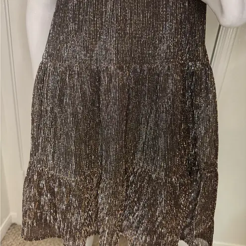 Draper James Elegant Brown Shimmer short Dress. #101