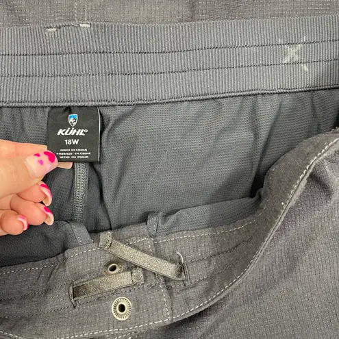 Kuhl Womens Carbon Grey Strattus Lightweight Outdoor Hiking Plus Size Skort