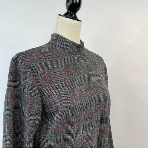 ZARA Ruffled Hem Gray Tunic Top Mini Dress Size M