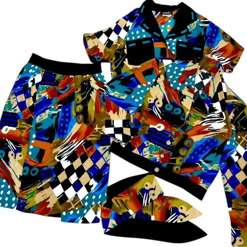 Vintage Nebula Sportswear Abstract Print 4