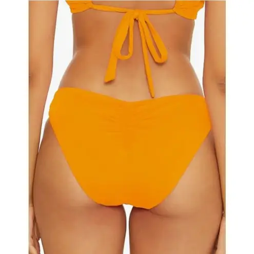 Becca Color Code Adela Hipster Bikini Bottom Neon Orange Burst Medium NWT