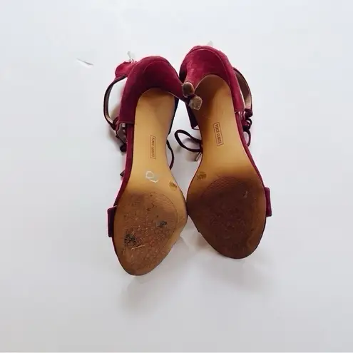 Vince Camuto  Women’s Lace Up Heels Burgundy Size 6