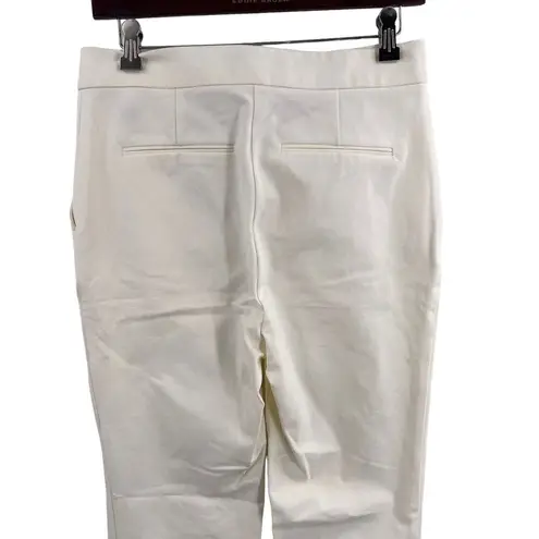 Derek Lam 10 Crosby Women's White Tesse Snap-leg Flared Pants Size 8 New