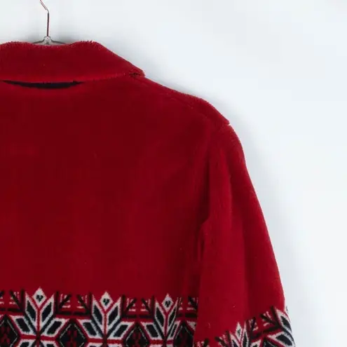 Black Diamond Fleece Snowflake Jacket Size Medium