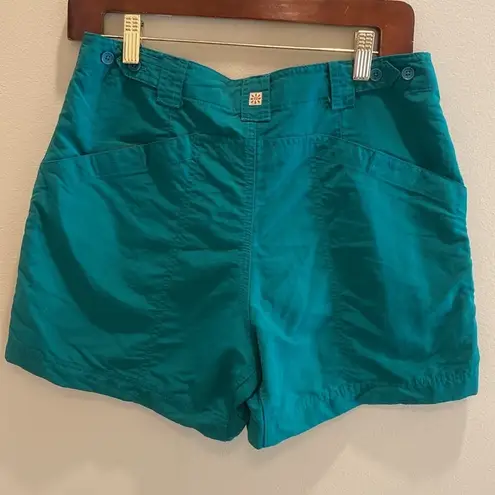 Royal Robbins Green Nylon Hiking Outdoor Backcountry Shorts Pockets Size 6