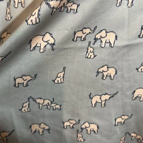 Current Air Silver Gray Tank Top Black Trim Pink Elephant Print Medium PJ Top?