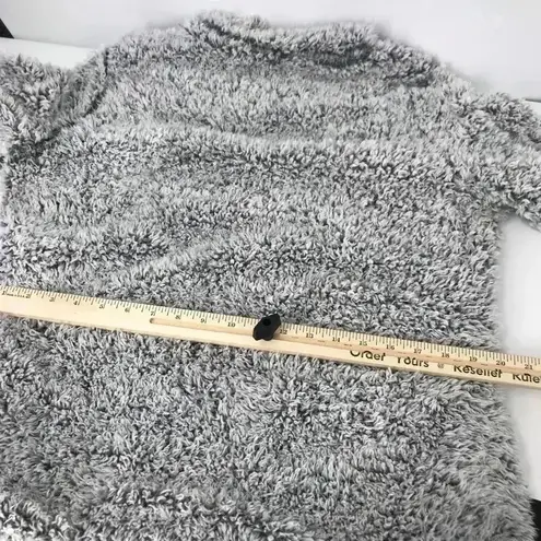 ORIGINAL WEATHERPROOF SWEATER LARGE VTG GRAY FUZZY COMFORTABLE PULLOVER JACKET