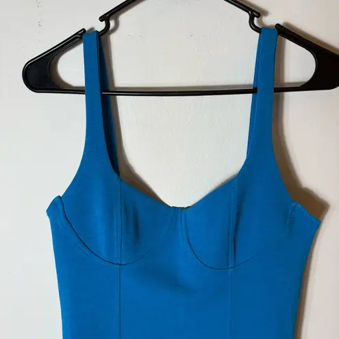 ZARA NWT  Blue Bustier Bodycon‎ Mini Dress Size Medium