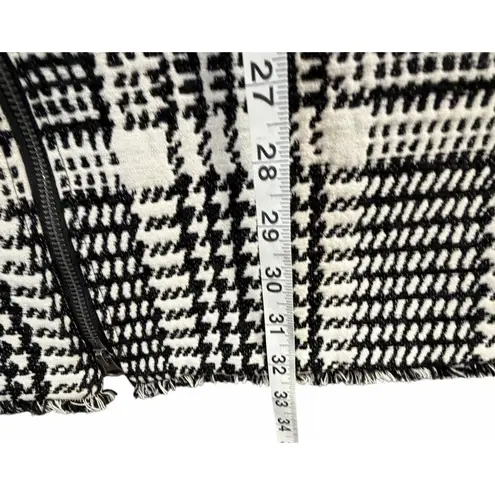 Cupcakes And Cashmere Fernando Jacket Small Black White Houndstooth Preppy
