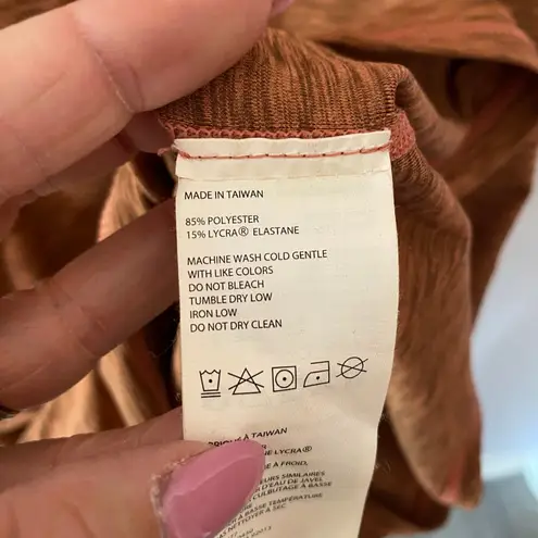 prAna Burnt Orange Sleeveless Midi Dress Gorpcore Outdoor Women's size Small