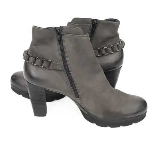 Paul Green - New! Darcy Chain Round Toe Leather Bootie