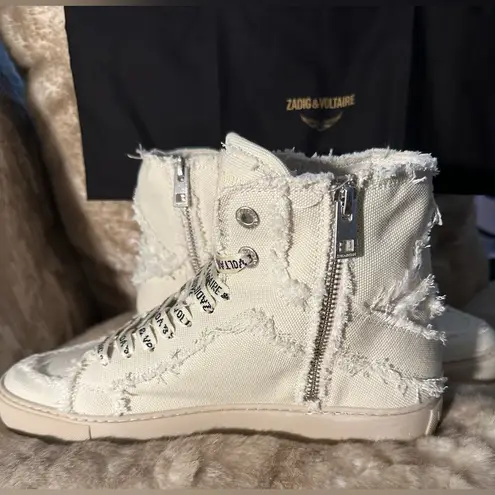 Zadig & Voltaire Zadig & Volataire High Flash Canvas In Flash NIB
