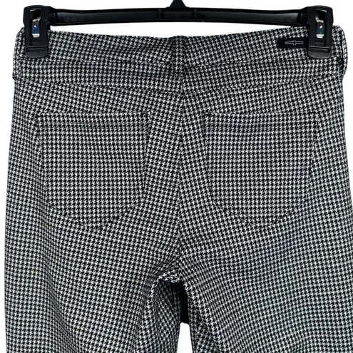 Liverpool SZ 4/27 Skinny Leg Pants Houndstooth Stretch Mid-Rise Zip-Fly Pockets