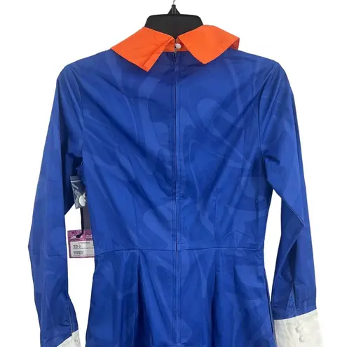 Unique Vintage Scooby Doo x Smak Parlour Blue Flare Dress Size Small New