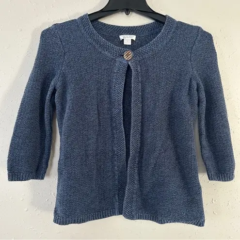 Christopher & Banks 🦋 Vintage  Blue Cardigan Single Button Casual Medium