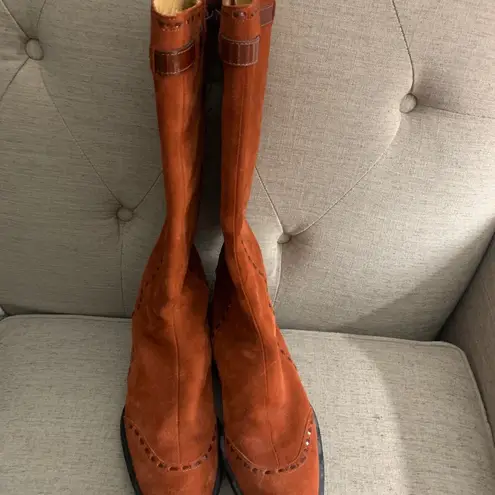 Tod's Tod’s Suede Burnt Orange Boots