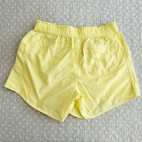 FREE PEOPLE FP Movement In The Wild Shorts Glow Yellow Athletic Size S