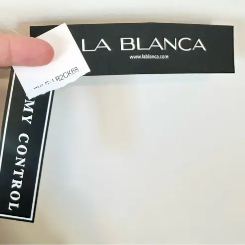 La Blanca NWT Moonlit Silhouette Black Twist Front Tankini Swim Top - Size: 14